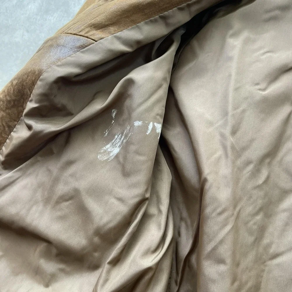 Vintage Banana Republic aviator jacket 40 leather Bomber cockpit Patina Distress